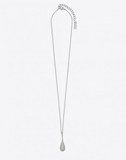 YSL圣罗兰最便宜的项链-水滴吊坠金属项链2900元-奢侈品百科网